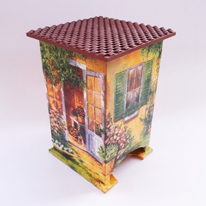 Teafilter tartó házikó, Otthon & Életmód, Konyhafelszerelés, tálalás, Konyhai tárolás, Tea & Kávé tárolás, Decoupage, transzfer és szalvétatechnika, MESKA