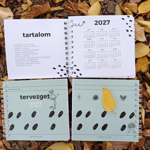 2027-es határidőnapló és tervező - otthon & életmód - papír, írószer - naptár & tervező - Meska.hu