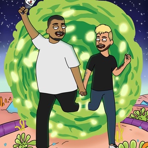 Egyedi Rick és Morty digitális rajz  - művészet - grafika & illusztráció - egyéb rajzok - Meska.hu