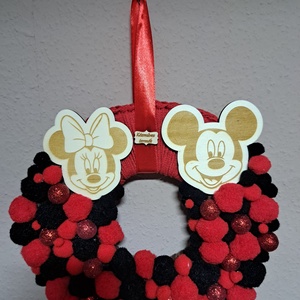 Mickey egeres kopogtató, Otthon & Életmód, Dekoráció, Ajtó- és ablak dekoráció, Ablakdísz, , MESKA