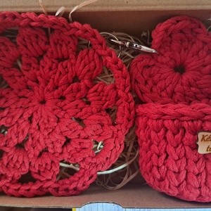 Horgolt ajándék box, Otthon & Életmód, Tárolás & Rendszerezés, Tárolókosár, Horgolás, MESKA