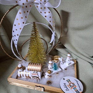 Karácsonyi asztaldísz - Meska.hu