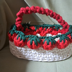Epres horgolt kosár, Otthon & Életmód, Tárolás & Rendszerezés, Tárolókosár, Horgolás, MESKA