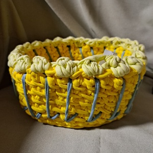 Horgolt kosár, Otthon & Életmód, Tárolás & Rendszerezés, Tárolókosár, , MESKA