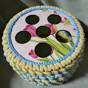 Modern horgolt váza, Otthon & Életmód, Dekoráció, Virágdísz és tartó, Váza, Virágtartó, , MESKA