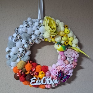 Négy évszak kopogtató, Otthon & Életmód, Dekoráció, Ajtó- és ablak dekoráció, Ajtódísz & Kopogtató, , MESKA