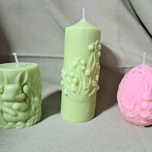 3 db gyertya, Kellékek & szerszámok, Vegyes alapanyag, Gyertya alapanyag, Szójaviasz gyertya alapanyag, Gyertya-, mécseskészítés, MESKA