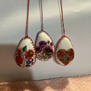 5,5 cm-es húsvéti tojások, akasztóval - ünnepi díszek, dekorációk - húsvéti díszek és dekorációk - húsvéti tojásfadíszek - Meska.hu