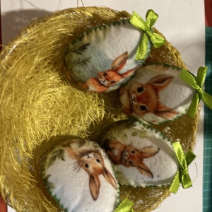 Húsvéti filctojás, Ünnepi díszek, dekorációk, Húsvéti díszek és dekorációk, Húsvéti tojástartó, Varrás, MESKA