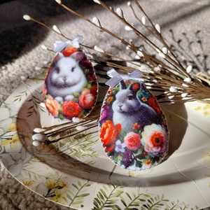 Húsvéti tojás masnival, Otthon & Életmód, Dekoráció, Dísztárgy, Varrás, MESKA