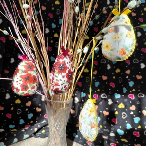 Húsvéti tojás masnival alasztóval, Otthon & Életmód, Dekoráció, Dísztárgy, Varrás, MESKA