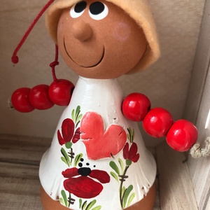Madárijesztő figura (pipacs) - Meska.hu