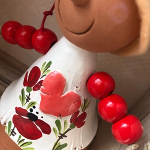 Madárijesztő figura (pipacs) - kellékek & szerszámok - dekorációs kellékek - figurák - Meska.hu