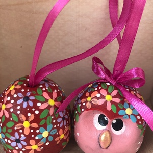 Cuki tavaszi baglyokák (bordó), Otthon & Életmód, Dekoráció, Dísztárgy, , MESKA
