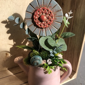 �Nyalóka virágos tavaszi asztaldísz - Meska.hu