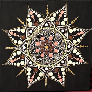 Mandala, Otthon & Életmód, Dekoráció, Spiritualitás, Mandala, Festett tárgyak, MESKA