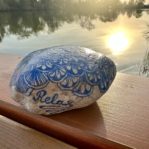 Kék színű Zen kavics, Otthon & Életmód, Dekoráció, Asztal és polc dekoráció, Kavics & Kő, , MESKA