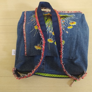 Egyedi pitypangos farmertáska  - táska & tok - bevásárlás & shopper táska - kenyeres zsák - Meska.hu