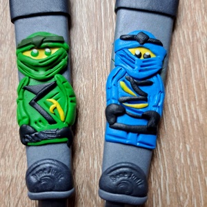 Kék és zöld Ninja Go evőkanalak  - Meska.hu
