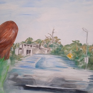 Road Pacific, Művészet, Festmény, Akril, Festészet, Fotó, grafika, rajz, illusztráció, MESKA