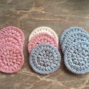 Horgolt pamut arctisztító korong szett -  - Meska.hu