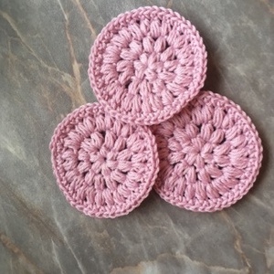 Horgolt pamut arctisztító korong szett -  - Meska.hu