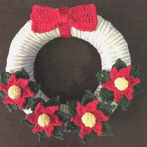 Adventi horgolt mikulásvirág kopogtató - otthon & lakás - dekoráció - ajtódísz & kopogtató - Meska.hu Adventi horgolt mikulásvirág kopogtató - otthon & lakás - dekoráció - ajtódísz & kopogtató - Meska.hu