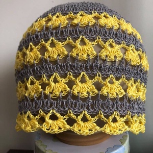 Horgolt vékonyabb beanie sapka/ szürke-sárga/ női S/M - ruha & divat - sál, sapka, kendő - sapka - Meska.hu Horgolt vékonyabb beanie sapka/ szürke-sárga/ női S/M - ruha & divat - sál, sapka, kendő - sapka - Meska.hu