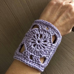 Fesztivál karkötő/ csuklópánt ' Bohoo Lavender' - Meska.hu