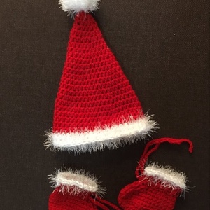 Karácsonyi újszülött szett   /Santa Hat 0-3 hónapos korig, Ruha & Divat, Babaruha & Gyerekruha, Babafotózási ruha és kellék, Horgolás, MESKA