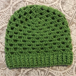 Borsózöld női beanie sapka S (56) - ruha & divat - sál, sapka, kendő - sapka - Meska.hu