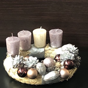 Adventi koszorú közepes méretű - karácsony - adventi díszek - adventi koszorú - Meska.hu