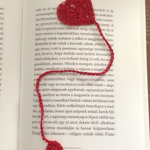 Szívecskés könyvjelző 3db 'valentin' - könyv & zene - könyvjelző - Meska.hu