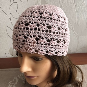 Szürke és barna sapka Melindának - Meska.hu