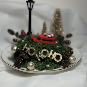 Karácsonyi asztaldísz - karácsony - karácsonyi lakásdekoráció - karácsonyi lakásdíszek - Meska.hu