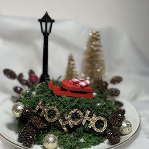 Karácsonyi asztaldísz - karácsony - karácsonyi lakásdekoráció - karácsonyi lakásdíszek - Meska.hu