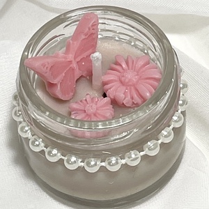 Mini üveges szója illatgyertya karácsonyi süti - Meska.hu