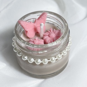 Mini üveges szója illatgyertya karácsonyi süti - karácsony - karácsonyi lakásdekoráció - karácsonyi illatgyertya, mécses - Meska.hu