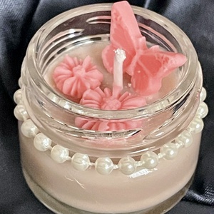 Mini üveges szója illatgyertya karácsonyi süti - Meska.hu