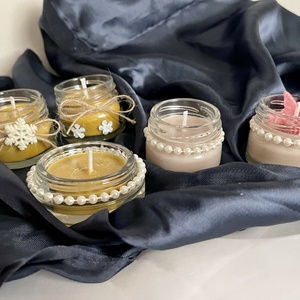 Fűszeres mézeskalács szoja illatgyertya mini méret - karácsony - karácsonyi lakásdekoráció - karácsonyi illatgyertya, mécses - Meska.hu