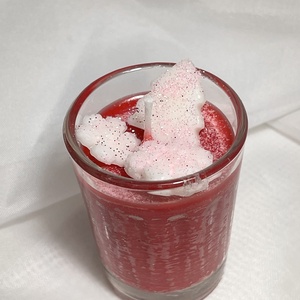 Illatviaszgyertya karácsonyi puncs-eper - karácsony - karácsonyi lakásdekoráció - karácsonyi illatgyertya, mécses - Meska.hu