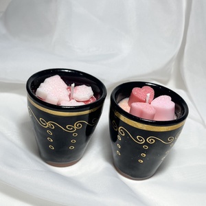 Karácsonyi illatgyertya párban - karácsony - karácsonyi lakásdekoráció - karácsonyi illatgyertya, mécses - Meska.hu