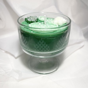 Illatgyertya lime-kókusz koktél - karácsony - karácsonyi lakásdekoráció - karácsonyi illatgyertya, mécses - Meska.hu