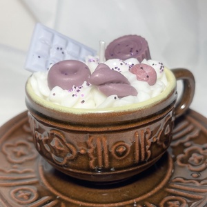 Szója illatviasz gyertya levendulás kávé - Meska.hu