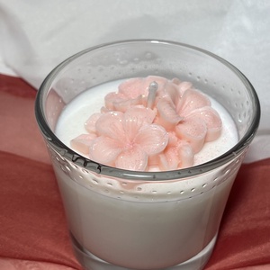 Szójaviasz illatgyertya tojásvirággal - otthon & életmód - gyertya, illat, aroma - gyertya - Meska.hu