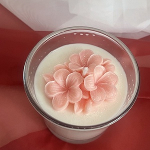 Szójaviasz illatgyertya tojásvirággal - otthon & életmód - gyertya, illat, aroma - gyertya - Meska.hu