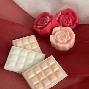 Tavaszi illatviasz virágok és csokitáblák - otthon & életmód - gyertya, illat, aroma - illatviasz - Meska.hu