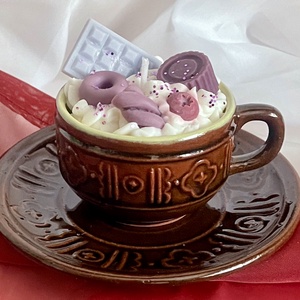 Szója illatviasz gyertya levendulás kávé, Otthon & Életmód, Gyertya, illat, aroma, Gyertya, Decoupage, transzfer és szalvétatechnika, Gyertya-, mécseskészítés, MESKA