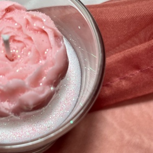 Szójaviasz illatgyertya bazsarózsával - otthon & életmód - gyertya, illat, aroma - gyertya - Meska.hu