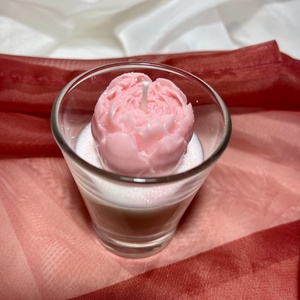 Szójaviasz illatgyertya bazsarózsával - otthon & életmód - gyertya, illat, aroma - gyertya - Meska.hu